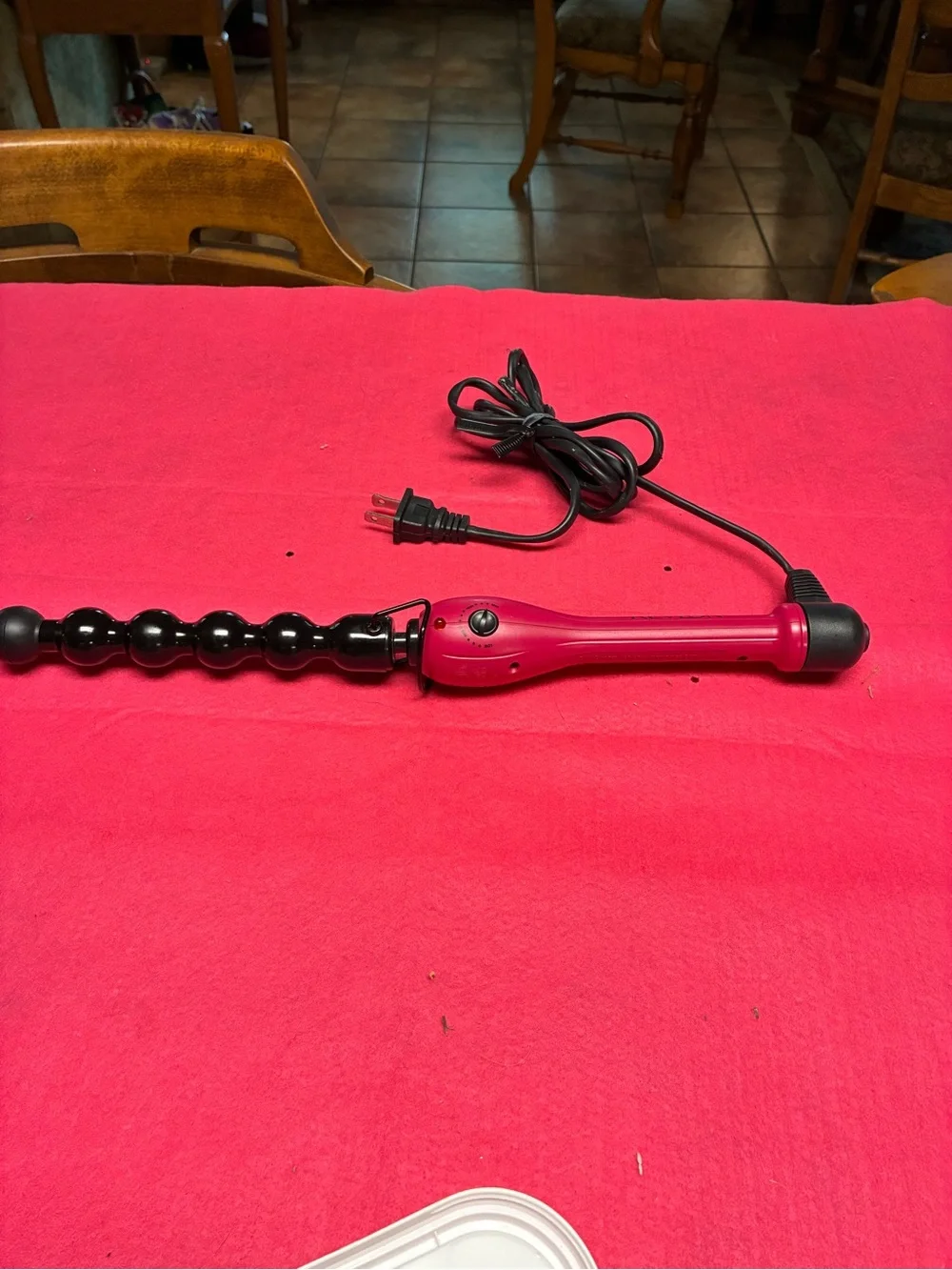 Revlon Pink Mini Curling Wand with Black Cord